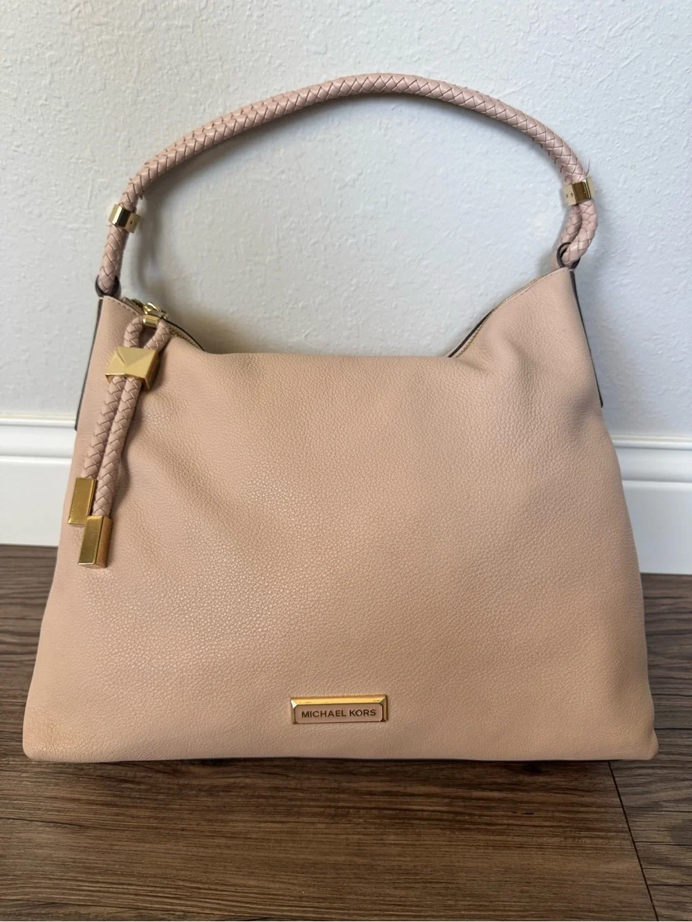 Michael Kors Lexington Taupe Large Shoulder Bag
